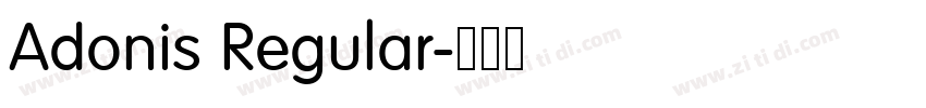 Adonis Regular字体转换 Adonis Regular字体转换